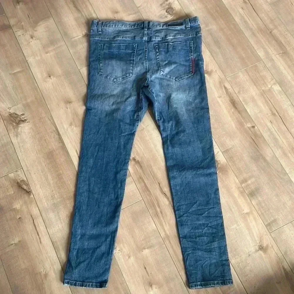 One Teaspoon Mr. Bones Super Skinny Jeans Men’s Sz 34 Fly Button